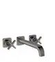 AXOR-HG-AXOR-Citterio-E-3-Loch-Waschtischarmatur-Unterputz-fuer-Wandmontage-mit-Auslauf-220-mm-und-Rosetten-Polished-Black-Chrome-36107330 gallery number 1